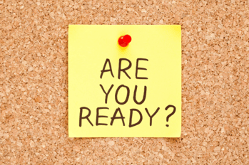are you ready written on a post it note